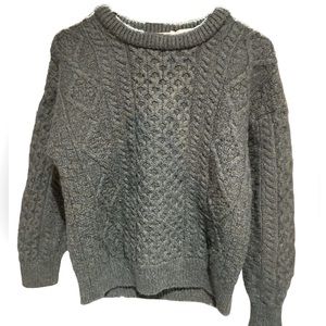 Aran Sweater Market vintage blue/green sweater.